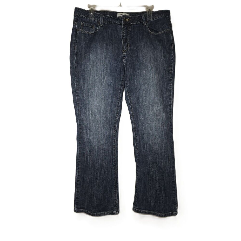 Riders by Lee Women's 14P Dark Wash Bootcut Denim Jeans Stretch 36 X 28 Comfort